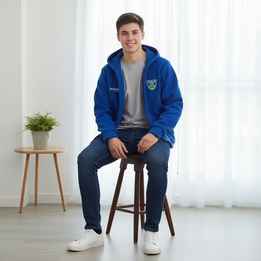 Poleron Canguro Polar Con Cierre Netland School