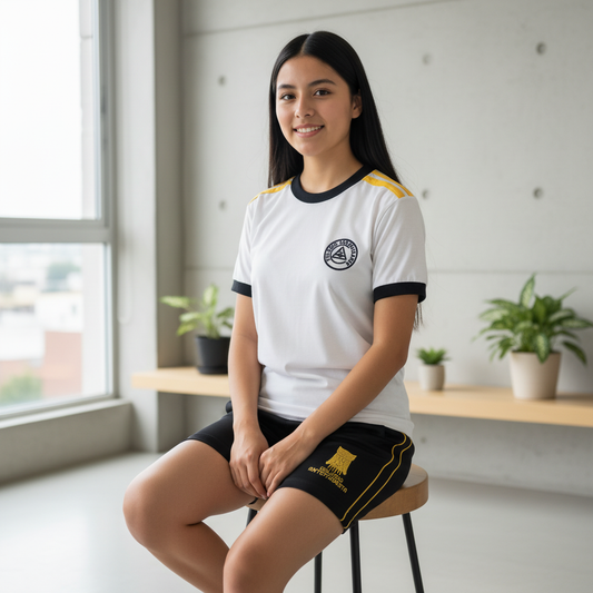 Polera Blanca Mujer Colegio Antofagasta