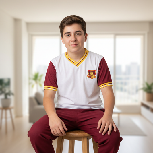 Polera Blanca Manga Corta San Marcos